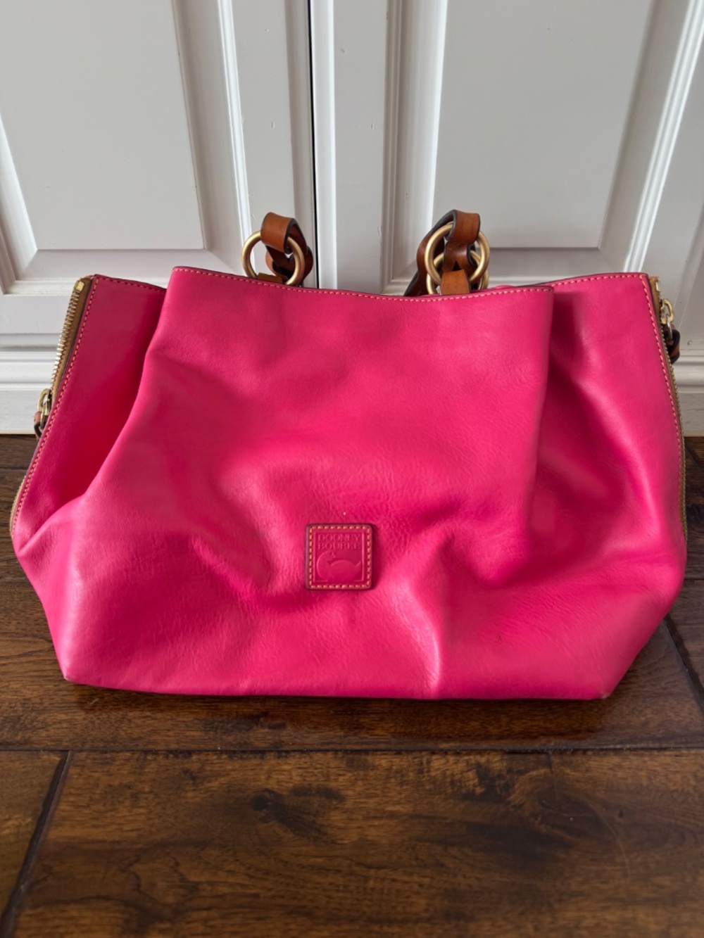 Dooney & Bourke Pink Leather Shoulder Bag